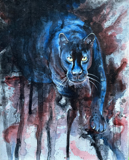KatieGreen-DripPanther8x10_50