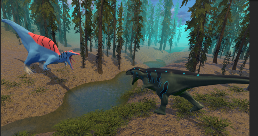 PhillipGiourousis_ArcocanthosaurusSpinosaurus